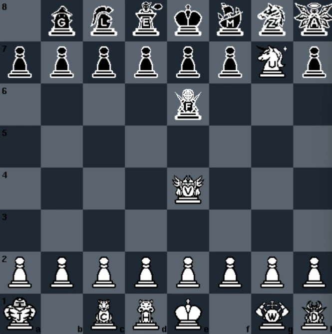 Chess Evolved Offline board with custom pieces